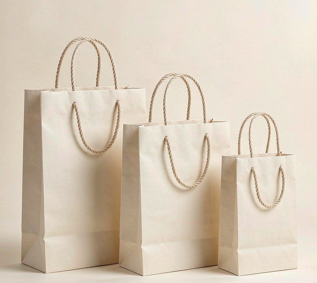 Luxury paper gift bag with handles
